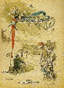 Carl Larsson titelbild till nodhjalpstidningen fran seinens strandl France oil painting artist